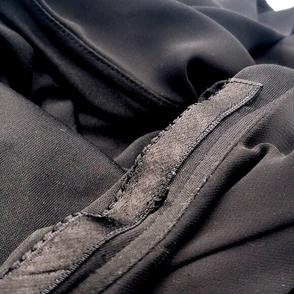 Vintage Searlet Nite  Womens Black Sleeveless Tiered Midi Dress Size 8 - Picture 8 of 11